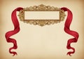 An ornate rectangular frame with intricate Royalty Free Stock Photo