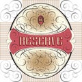 Ornate RESERVE label (vector)