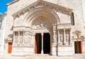 The Romanesque gate of St Trophime Cathedral, Arles, France