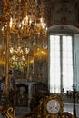 Ornate Room and Chandelier, Palazzo Stefano Balbi - Palazzo Reale, Via Balbi, Genoa, Italy