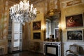 Ornate Room and Chandelier, Palazzo Stefano Balbi - Palazzo Reale, Via Balbi, Genoa, Italy