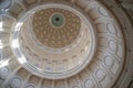 Ornate Rotunda Dome Ceiling Texas State Capital Austin Royalty Free Stock Photo