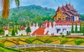 Ornate Royal pavilion in Rajapruek park, Chiang Mai, Thailand Royalty Free Stock Photo