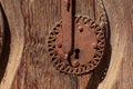 Ornate Rusty door keyhole background