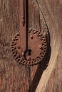 Ornate Rusty door keyhole background