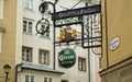 Ornate Salzburg Austria pub sign