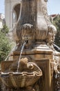 Ornate Sculptured Stone Civic Fountain