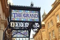 Ornate Sign at the Grand Hotel