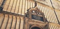 Sign over entrance to Bodleian Library, Oxford, England