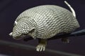 Ornate silver Armadillo statue on display in the Casa de la Moneda museum in Potosi, Bolivia