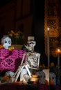 Ornate skeleton for day of the dead in Mexico