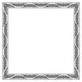 Ornate square black frame Royalty Free Stock Photo