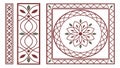 Ornate Square Circular Decorative Elements - Architectural Art Vector, vector design Generative AI Royalty Free Stock Photo