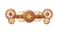 Ornate Steampunk Gear Divider Vector Design, vector design Generative AI Royalty Free Stock Photo