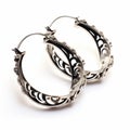 Ornate Sterling Silver Hoop Earrings Inspired By Myroslava Sviridova