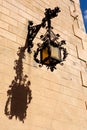Ornate Street Lamp in Palermo, Sicily Royalty Free Stock Photo