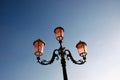 Ornate street lamp in Venice. Royalty Free Stock Photo