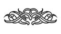 Ornate Symmetrical Celtic Knotwork, Decorative Design Element, vector design Generative AI Royalty Free Stock Photo