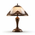 Ornate Table Lamp With Hyper-detailed Rendering Royalty Free Stock Photo