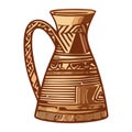 An ornate terracotta vase, an ancient symbol