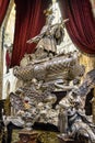 Ornate tomb in St. Vitus cathedral in Prague, Czech republic