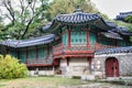 Traditional Korean Buildings in the Changdeokgung Royal Palace, Seoul, South Korea