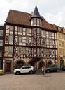 Ornate traditional timber-framed house, Fulda, Germany