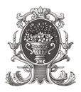 Ornate vase vector