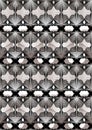 Ornate vector gray abstract background with graphic lines. Symmetric decorative overlay pattern, geometric illustration.