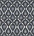 Ornate vector gray abstract background with graphic lines. Symmetric decorative overlay pattern, geometric monochrome