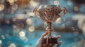 The ornate victory trophy.AI generated image Royalty Free Stock Photo