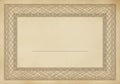 Ornate vintage certificate border with intricate Royalty Free Stock Photo