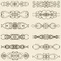 Ornate vintage divide lines