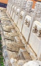 Ornate water spouts of the rain drainage system in the Forbidden