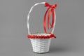 Ornate wedding basket for roses petals