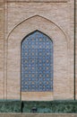 Ornate window niche in the wall, Uzbekistan Royalty Free Stock Photo