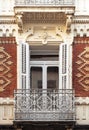 Ornate window of an old building