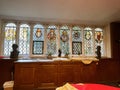 Ornate windows in Westminster Abbey