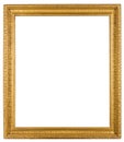 Ornate Wooden Frame on white background.