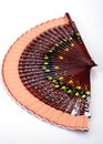 Ornate wooden spanish fan Royalty Free Stock Photo