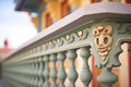 ornate wroughtiron details on a pueblo revival balcony