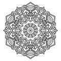 Ornate zentangle mandala.