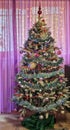 Ornated Christmas tree Royalty Free Stock Photo