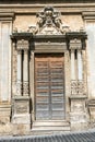 Ornated door seen in Caltagirone, Sicily