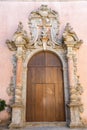 Ornated door seen in Erice Sicily