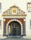 Ornated facade of the Anna Amalia Library in Weimar