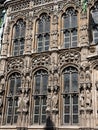 Ornated facade of city hall of Ghent