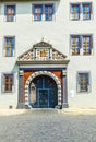 Ornated facade at the Duchess Anna Amalia Library in Weimar