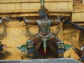 Ornately decorated temple god