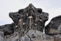 Ornately Sculpted Capital, Historic Theatre, Hierapolis, Pamukkale, Denizli Province, Turkey